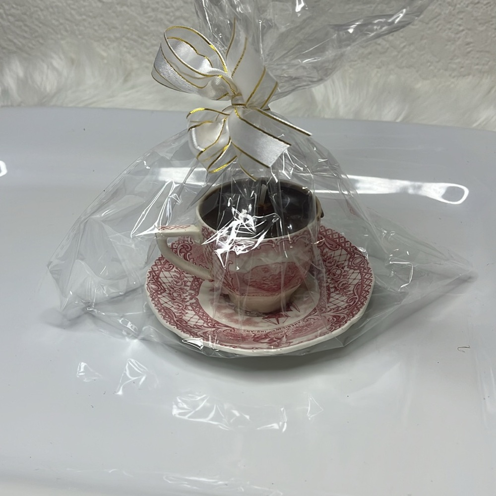 TEA CUP SOY CANDLE VINTAGE TEACUP ☕️ CANDLE - Picture 2 of 7